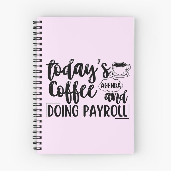 Item preview, Today's Agenda Coffee and Human Resources Payroll HR Timesheets designed and sold by SunfullyYours.