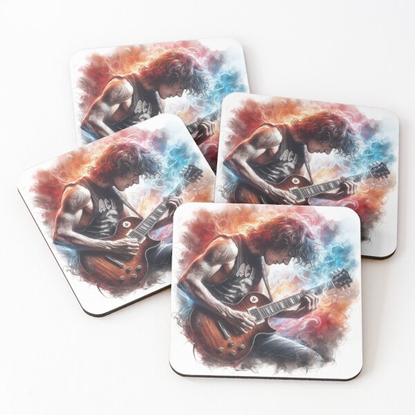 Item preview, “Electric Harmonies: The Guitarist and his Bewitching Riffs” designed and sold by CHRIST5000.