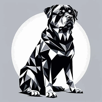 Artwork thumbnail, Distinguished Rottweiler by SimpleDesigns12