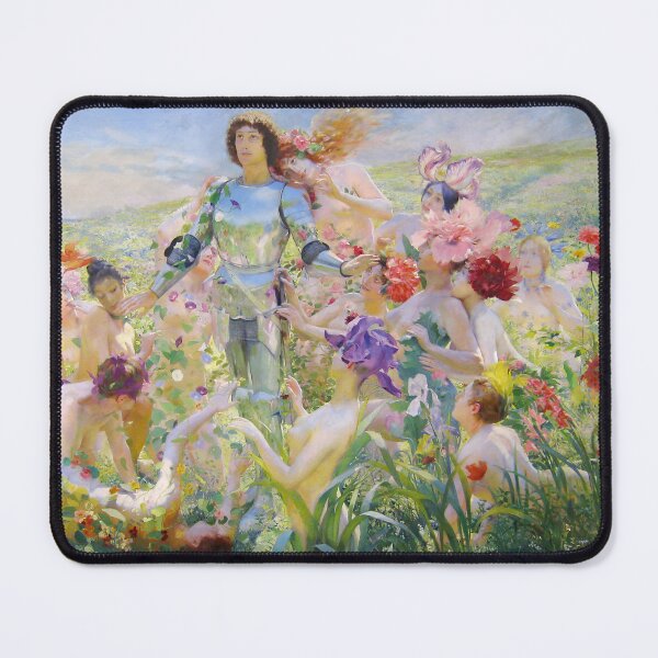 Item preview, The Knight of the Flowers. George Antoine Rochegrosse designed and sold by likiska.
