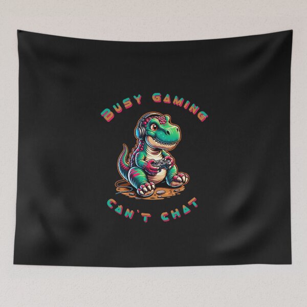 Item preview, Dinosaur Playing Video Game designed and sold by GrooveGrip.