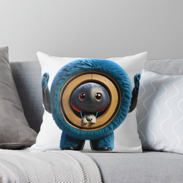 Aperçu de l'œuvre Animal de compagnie extraterrestre sympathique vivant dans un véhicule à carrosserie bleue à fourrure appelé U.W.O créée et vendue par TheCubedOne.