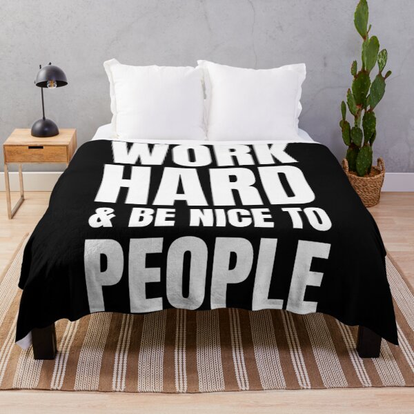 Item preview, Work Hard And Be Nice To People designed and sold by Hairball-Pets.