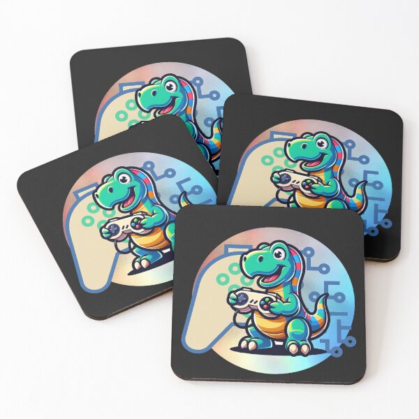 Item preview, Dinosaur Playing Video Game designed and sold by GrooveGrip.