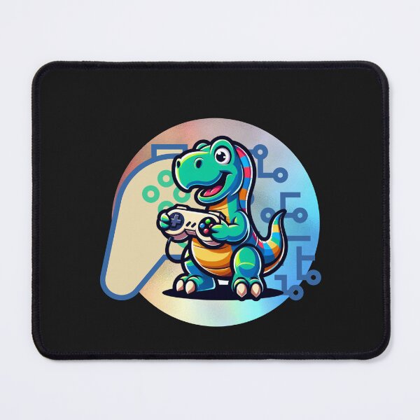 Item preview, Dinosaur Playing Video Game designed and sold by GrooveGrip.