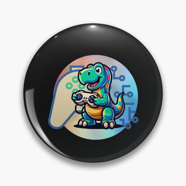 Item preview, Dinosaur Playing Video Game designed and sold by GrooveGrip.