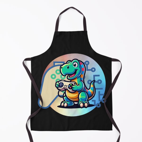 Item preview, Dinosaur Playing Video Game designed and sold by GrooveGrip.