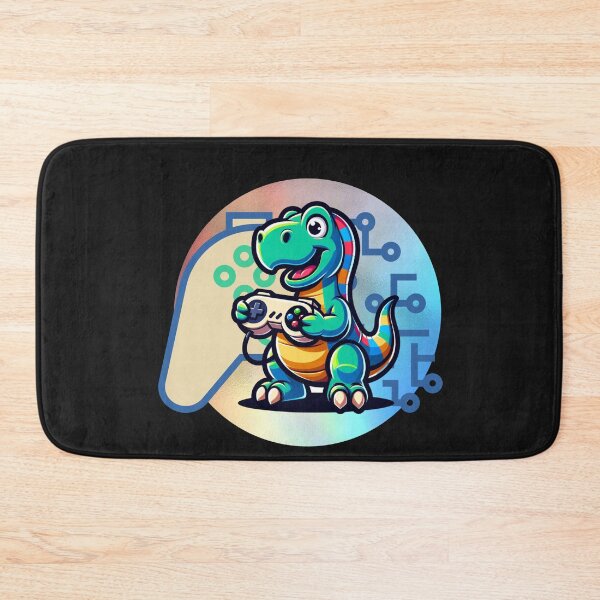 Item preview, Dinosaur Playing Video Game designed and sold by GrooveGrip.