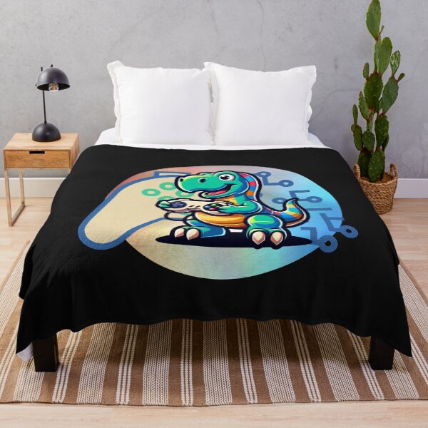 Item preview, Dinosaur Playing Video Game designed and sold by GrooveGrip.
