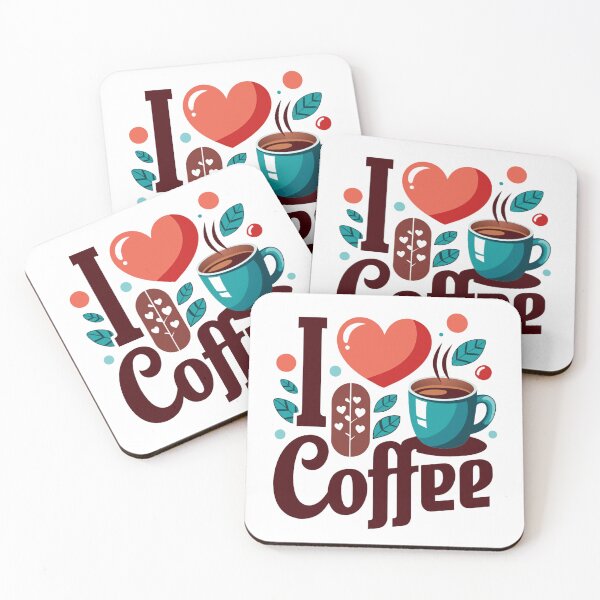 Item preview, I Love Coffee: The Perfect Design for Caffeine Enthusiasts designed and sold by Colorful-Garden.