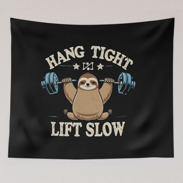Item preview, Vintage Sloth Gym Master - Hang Tight, Lift Slow designed and sold by Sahil Randhawa.