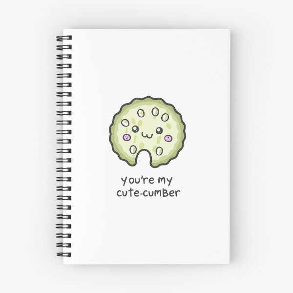 Item preview, Cutecumber cucumber cute love vegetarian vegan valentines designed and sold by w1ckerman.