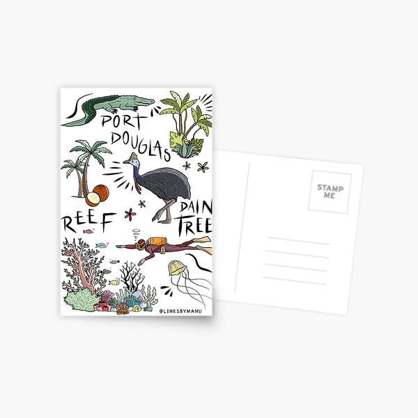 Item preview, Port Douglas / cassowary designed and sold by LinesByManu.