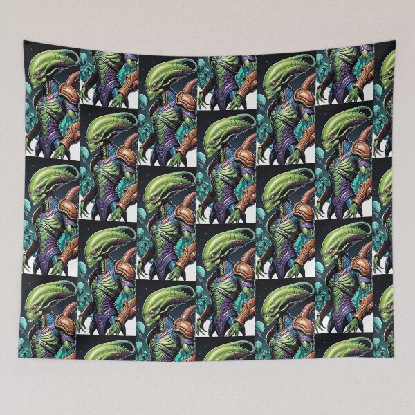 Item preview, Cosmic Kaleidoscope: Vibrant Alien Encounter designed and sold by GrizzlyCollective.