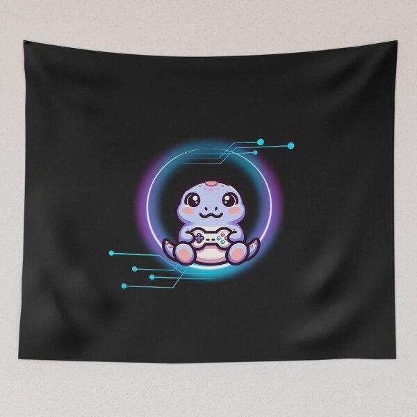 Item preview, Dinosaur Playing Video Game designed and sold by GrooveGrip.