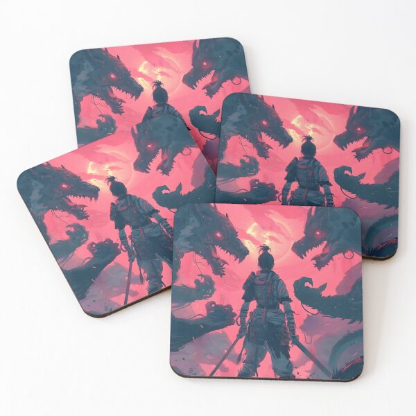 Item preview, A warrior fighting monsters designed and sold by HappyStickBike.