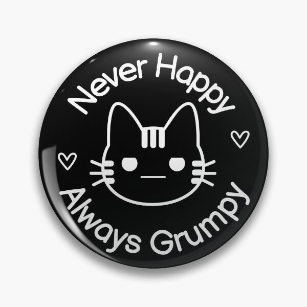 Item preview, Angry Cat - Never Happy Always Grumpy designed and sold by RedRosePrints.