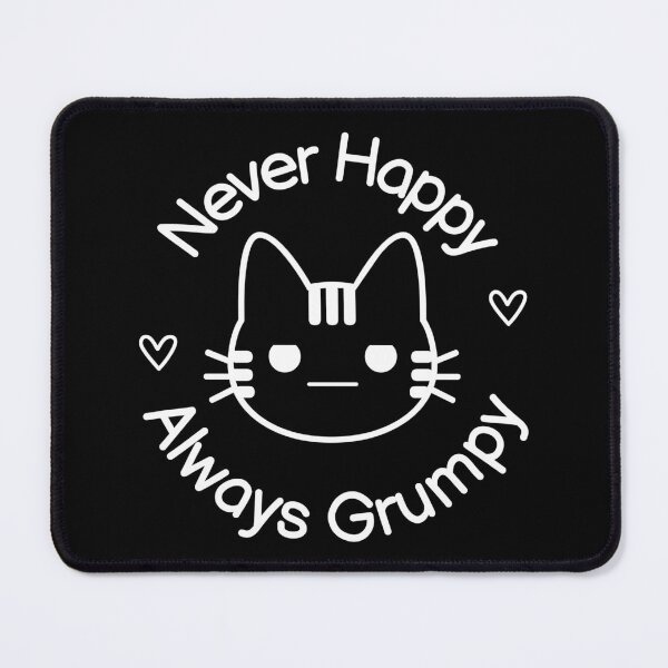 Item preview, Angry Cat - Never Happy Always Grumpy designed and sold by RedRosePrints.