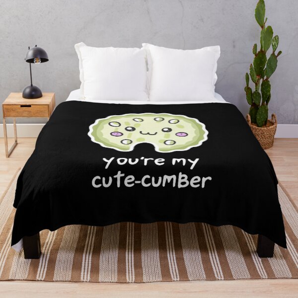 Item preview, Cutecumber cucumber cute love vegetarian vegan valentines designed and sold by w1ckerman.