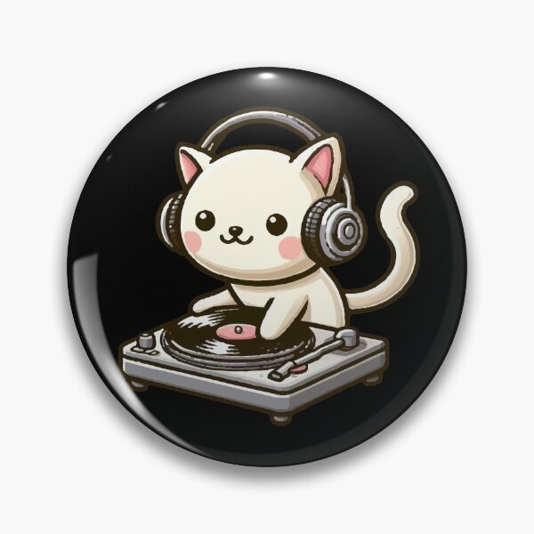 Item preview, Music Lover Cat DJ designed and sold by SOMI SOMI.