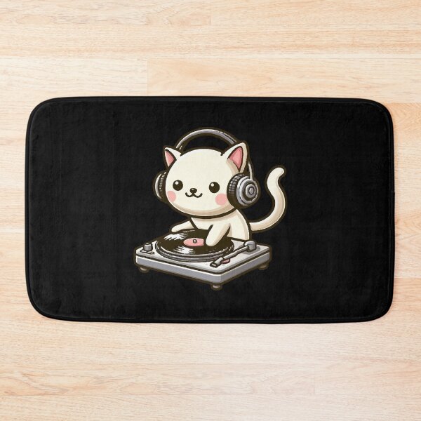 Item preview, Music Lover Cat DJ designed and sold by SOMI SOMI.