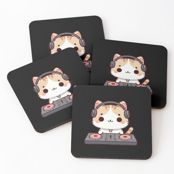 Item preview, Kawaii Dj Cat Meow designed and sold by SOMI SOMI.