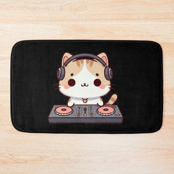 Item preview, Kawaii Dj Cat Meow designed and sold by SOMI SOMI.