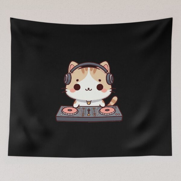 Item preview, Kawaii Dj Cat Meow designed and sold by SOMI SOMI.