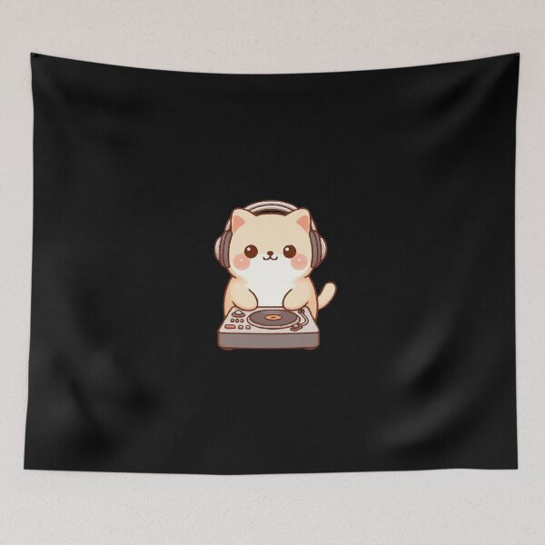 Item preview, Dj Cat Edm Music Lover designed and sold by SOMI SOMI.