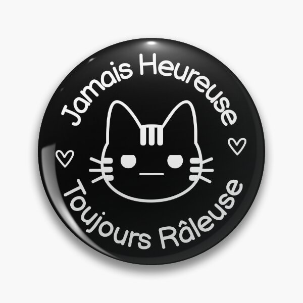 Item preview, French Angry Cat - Never Happy Always Grumpy designed and sold by RedRosePrints.