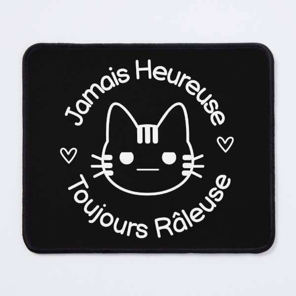 Item preview, French Angry Cat - Never Happy Always Grumpy designed and sold by RedRosePrints.