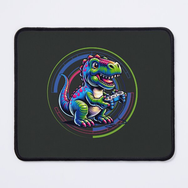 Item preview, Dinosaur Playing Video Game designed and sold by GrooveGrip.