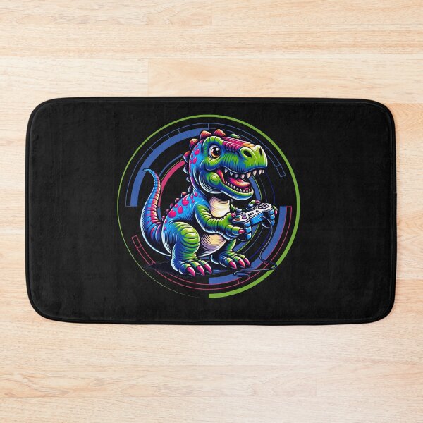 Item preview, Dinosaur Playing Video Game designed and sold by GrooveGrip.