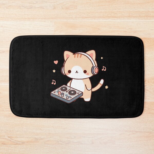Item preview, Dj Cat kawaii Music Lover designed and sold by SOMI SOMI.