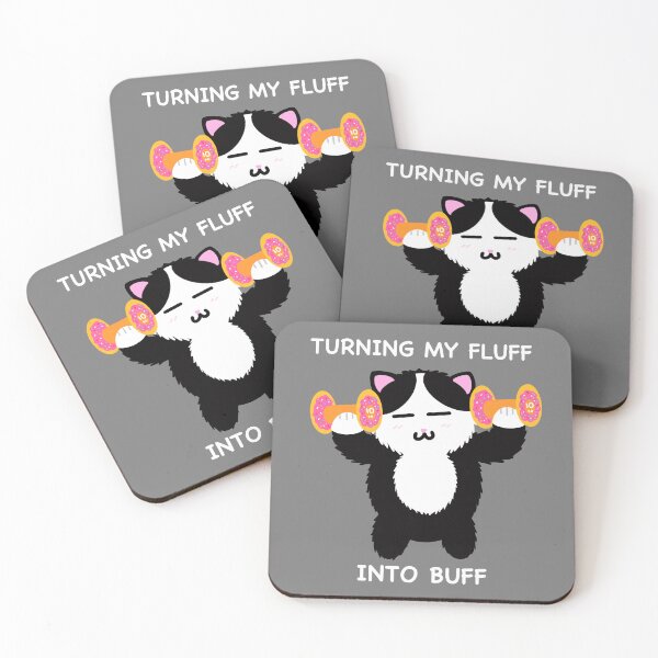 Item preview, Turning my Fluff into Buff designed and sold by Mr-Meowsies.