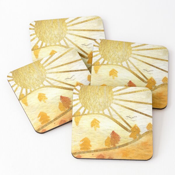 Item preview, Fall Sun over golden foiled hills designed and sold by Aithlin123.