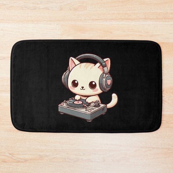 Item preview, Music Lover Kawaii Cat designed and sold by SOMI SOMI.