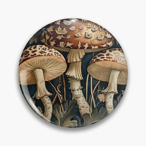 Item preview, Forest Mushrooms in Artistic Botanicals designed and sold by HarperFox.