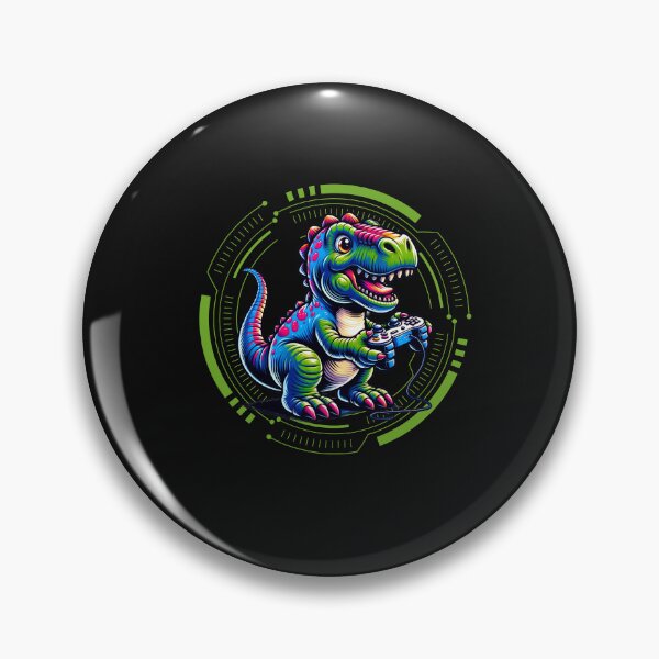 Item preview, Dinosaur Playing Video Game designed and sold by GrooveGrip.