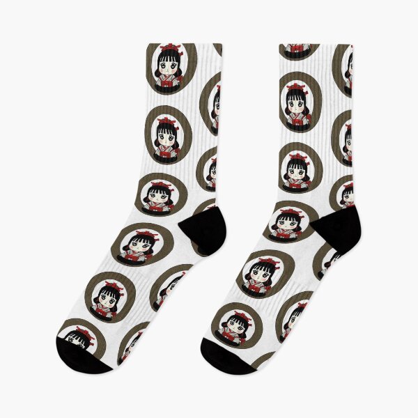 Item preview, A sticker of a geisha knitting designed and sold by lyricsai.