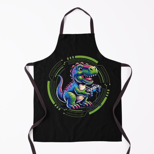 Item preview, Dinosaur Playing Video Game designed and sold by GrooveGrip.