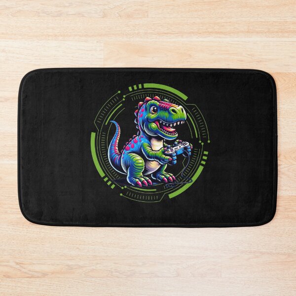 Item preview, Dinosaur Playing Video Game designed and sold by GrooveGrip.