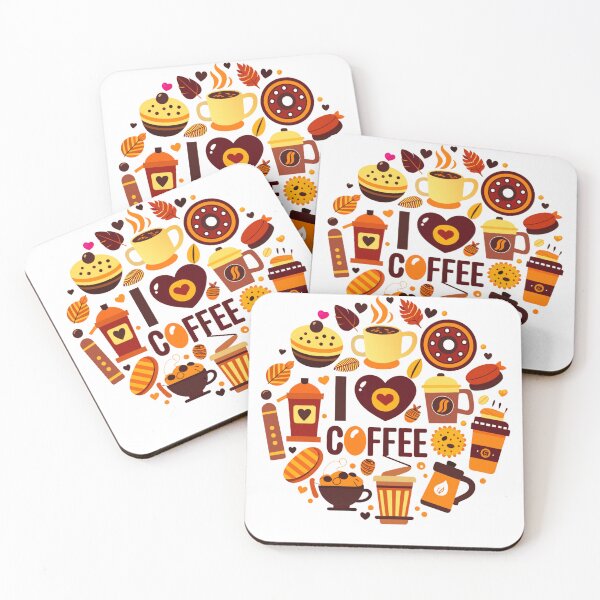 Item preview, I Love Coffee: The Perfect Design for Caffeine Enthusiasts designed and sold by Colorful-Garden.
