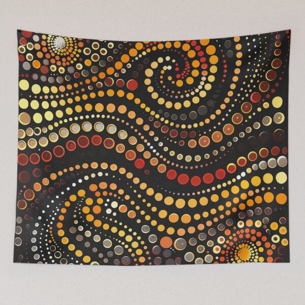 Item preview, Aboriginal Inspired Dot Art - Awesome Aspire designed and sold by GrinGalore.