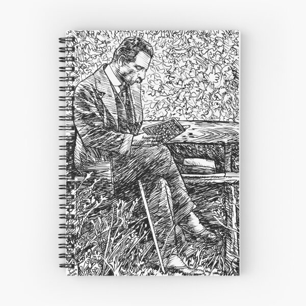 Item preview, RAINER MARIA RILKE  ink portrait .2 designed and sold by lautir.