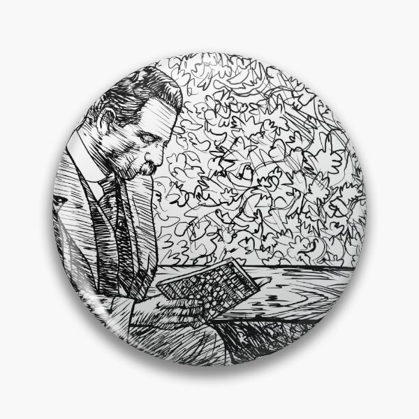 Item preview, RAINER MARIA RILKE  ink portrait .2 designed and sold by lautir.