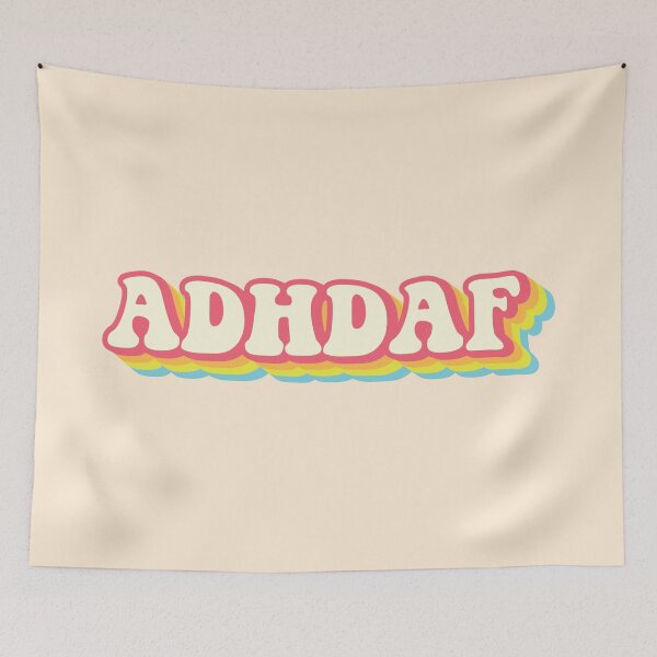 Item preview, ADHD as fu- cute rainbow designed and sold by MamSelle.