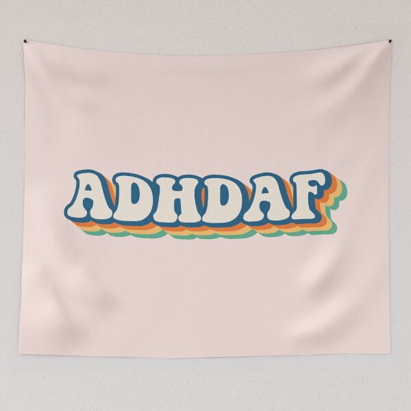 Item preview, ADHD as fu- retro rainbow designed and sold by MamSelle.
