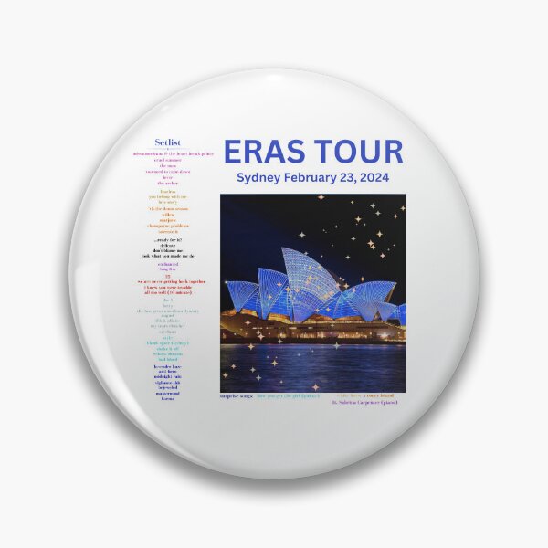 Item preview, Eras Tour Setlist - Sydney Night 1 designed and sold by LisaMichelleArt.