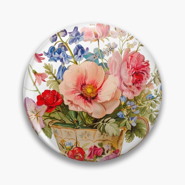 Item preview, Vintage tea cup with beautiful flowers designed and sold by Chomchol.